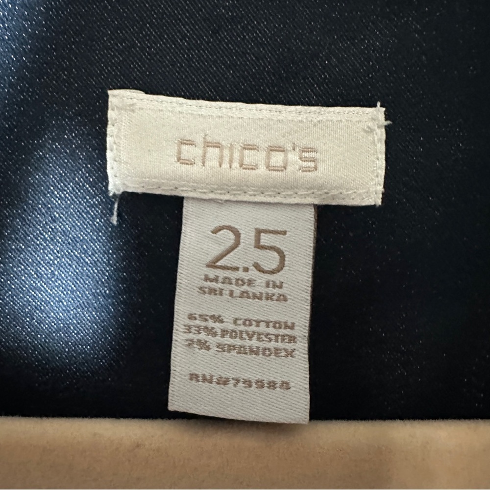 Chico's Navy Cotton Beachy Boho Shirt Dress Size 2.5 (Larg) Minimalist Lagenlook - Picture 5 of 6